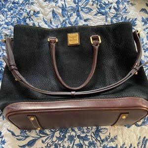 Dooney & Bourke Black Pebbled Leather Bag
